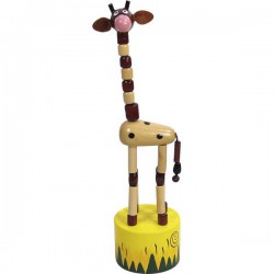 Animé girafe long cou marron